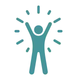 Encouraging and uplifting guidance icon